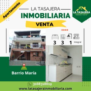 Apartamento en Venta en Copacabana | Apartamento en el Barrio María – Código 3038 $270.000.000 | 3er Piso | 3 Alcobas | 85 m²