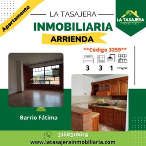 Apartamento en Arriendo en Copacabana  Apartamento en el Barrio Fátima, Tres habitaciones, tres closet, Balcon, 3er piso  cod 3259